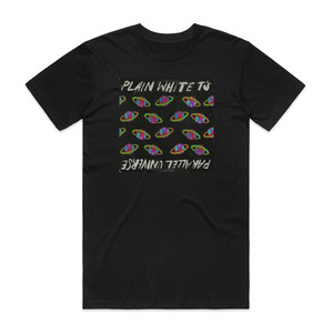 Plain White Ts Parallel Universe Album Cover T-Shirt Black Plain White Ts Parallel Universe Album Cover T-Shirt Black
