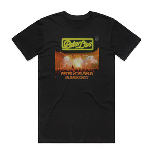 Peter en zijn Rockets Peter Live 1 Album Cover T-Shirt Black Peter en zijn Rockets Peter Live 1 Album Cover T-Shirt Black