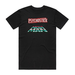 Psychostick Megaman Album Cover T-Shirt Black Psychostick Megaman Album Cover T-Shirt Black