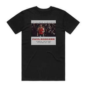 Paul Rodgers Extended Versions Album Cover T-Shirt Black Paul Rodgers Extended Versions Album Cover T-Shirt Black