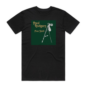 Paul Rodgers Free Spirit Album Cover T-Shirt Black Paul Rodgers Free Spirit Album Cover T-Shirt Black