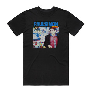 Paul Simon Hearts And Bones Album Cover T-Shirt Black
