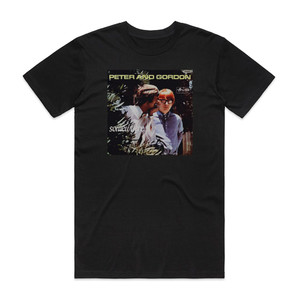 Peter and Gordon Somewhere Album Cover T-Shirt Black Peter and Gordon Somewhere Album Cover T-Shirt Black