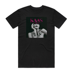 Patricia Kaas Kaas Chante Piaf Album Cover T-Shirt Black Patricia Kaas Kaas Chante Piaf Album Cover T-Shirt Black