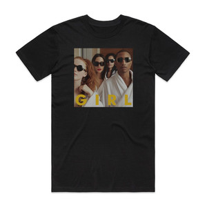 Pharrell Williams G I R L 1 Album Cover T-Shirt Black Pharrell Williams G I R L 1 Album Cover T-Shirt Black