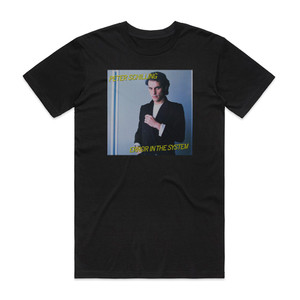 Peter Schilling Error In The System Album Cover T-Shirt Black Peter Schilling Error In The System Album Cover T-Shirt Black