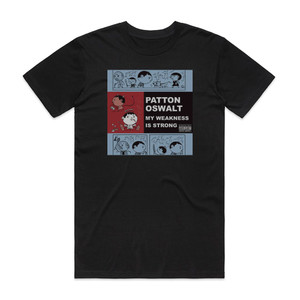 Patton Oswalt My Weakness Is Strong Album Cover T-Shirt Black Patton Oswalt My Weakness Is Strong Album Cover T-Shirt Black