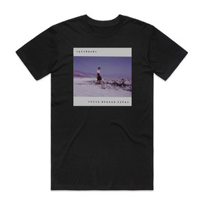 Pinback Blue Screen Life Album Cover T-Shirt Black