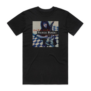 Patrick Rondat On The Edge Album Cover T-Shirt Black Patrick Rondat On The Edge Album Cover T-Shirt Black