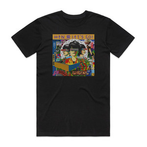 POLYSICS Hen Lets Go Album Cover T-Shirt Black