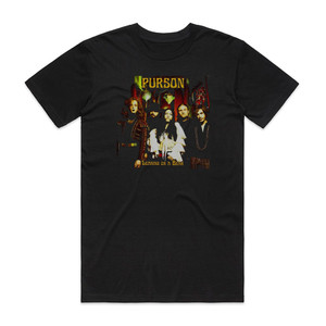 Purson Leaning On A Bear Album Cover T-Shirt Black