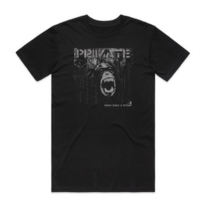 Primate Draw Back A Stump 1 Album Cover T-Shirt Black Primate Draw Back A Stump 1 Album Cover T-Shirt Black