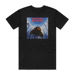 Povertys No Crime Symbiosis Album Cover T-Shirt Black Povertys No Crime Symbiosis Album Cover T-Shirt Black