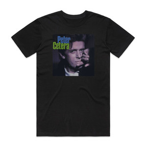 Peter Cetera Solitude Solitaire 1 Album Cover T-Shirt Black Peter Cetera Solitude Solitaire 1 Album Cover T-Shirt Black