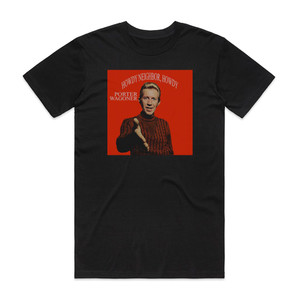 Porter Wagoner Greatest Songs Album Cover T-Shirt Black Porter Wagoner Greatest Songs Album Cover T-Shirt Black