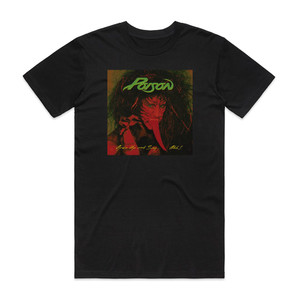 Poison Open Up And Say Ahh 2 Album Cover T-Shirt Black