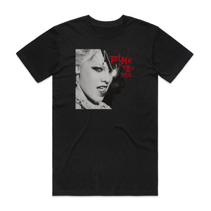 Pink Try This Album Cover T-Shirt Black Pink Try This Album Cover T-Shirt Black