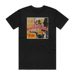 Pink Beautiful Trauma The Remixes Album Cover T-Shirt Black Pink Beautiful Trauma The Remixes Album Cover T-Shirt Black