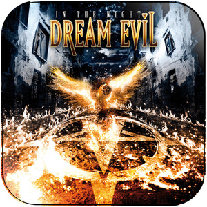 Dream Evil In The Night Album Cover Sticker Dream Evil In The Night Album Cover Sticker