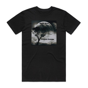 Projekt Gamma Black Moon Album Cover T-Shirt Black