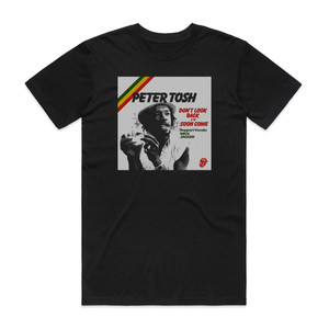 Peter Tosh You Gotta Walk Dont Look Back Album Cover T-Shirt Black Peter Tosh You Gotta Walk Dont Look Back Album Cover T-Shirt Black