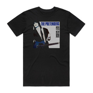 Pretenders Get Close 1 Album Cover T-Shirt Black Pretenders Get Close 1 Album Cover T-Shirt Black