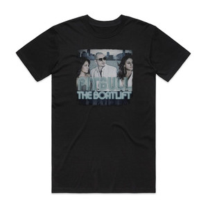 Pitbull The Boatlift Album Cover T-Shirt Black Pitbull The Boatlift Album Cover T-Shirt Black