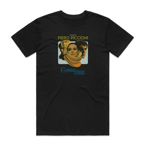 Piero Piccioni Camille 2000 Album Cover T-Shirt Black Piero Piccioni Camille 2000 Album Cover T-Shirt Black