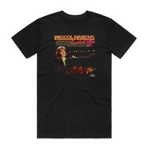 Procol Harum Greatest Hits Vol 1 Album Cover T-Shirt Black Procol Harum Greatest Hits Vol 1 Album Cover T-Shirt Black