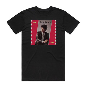 Paul Young No Parlez Album Cover T-Shirt Black Paul Young No Parlez Album Cover T-Shirt Black