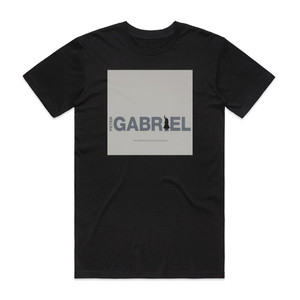 Peter Gabriel Hit Album Cover T-Shirt Black Peter Gabriel Hit Album Cover T-Shirt Black