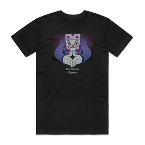 Qumu Die House From Cuphead Album Cover T-Shirt Black Qumu Die House From Cuphead Album Cover T-Shirt Black