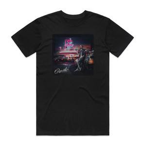 Quixotic Flamingo Drivein Album Cover T-Shirt Black Quixotic Flamingo Drivein Album Cover T-Shirt Black