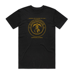 Queensryche Gonna Get Close To You 1 Album Cover T-Shirt Black Queensryche Gonna Get Close To You 1 Album Cover T-Shirt Black