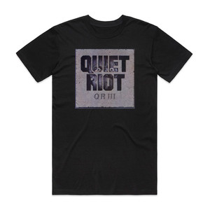 Quiet Riot Qr Iii Album Cover T-Shirt Black Quiet Riot Qr Iii Album Cover T-Shirt Black