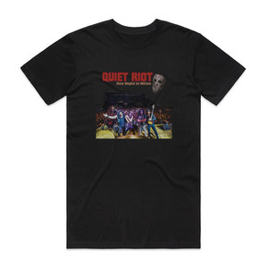 Quiet Riot One Night In Milan Album Cover T-Shirt Black Quiet Riot One Night In Milan Album Cover T-Shirt Black