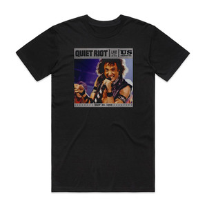 Quiet Riot Live At The Us Festival 1983 Album Cover T-Shirt Black