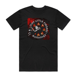 Stiff Little Fingers Anthology Album Cover T-Shirt Black