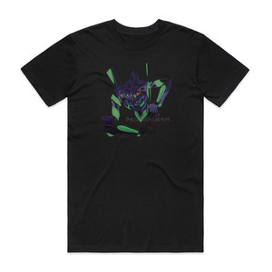 Shiro Sagisu Evangelion10 You Are Not Alone Album Cover T-Shirt Black Shiro Sagisu Evangelion10 You Are Not Alone Album Cover T-Shirt Black