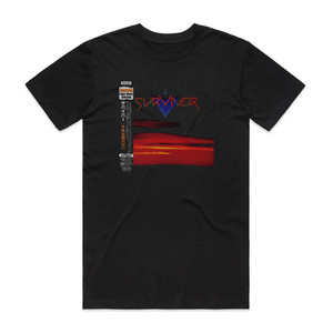 Survivor Too Hot To Sleep 1 Album Cover T-Shirt Black Survivor Too Hot To Sleep 1 Album Cover T-Shirt Black