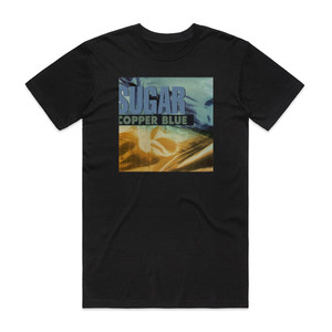 Sugar Copper Blue Album Cover T-Shirt Black Sugar Copper Blue Album Cover T-Shirt Black