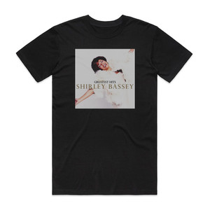 Shirley Bassey Greatest Hits 1 Album Cover T-Shirt Black Shirley Bassey Greatest Hits 1 Album Cover T-Shirt Black