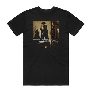 Suzanne Vega Retrospective The Best Of Suzanne Vega Album Cover T-Shirt Black