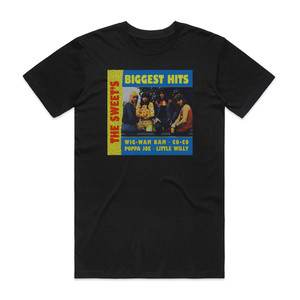 Sweet Biggest Hits 1 Album Cover T-Shirt Black Sweet Biggest Hits 1 Album Cover T-Shirt Black