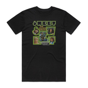 Sweet The Golden Greats Album Cover T-Shirt Black Sweet The Golden Greats Album Cover T-Shirt Black