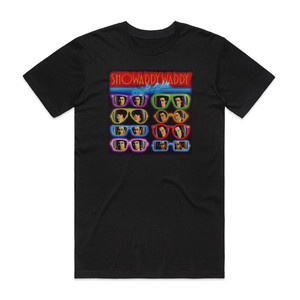 Showaddywaddy Bright Lights Album Cover T-Shirt Black Showaddywaddy Bright Lights Album Cover T-Shirt Black