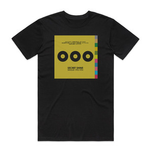 Secret Shine Singles 1992 1994 Album Cover T-Shirt Black Secret Shine Singles 1992 1994 Album Cover T-Shirt Black