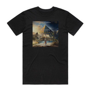 Sarah Schachner Assassins Creed Origins Original Game Soundtrack Album Cover T-Shirt Black