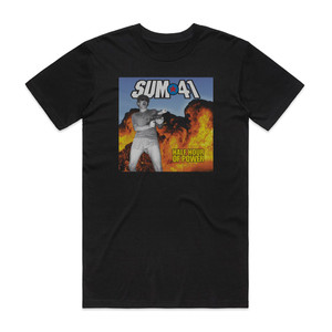 Sum 41 Half Hour Of Power Album Cover T-Shirt Black Sum 41 Half Hour Of Power Album Cover T-Shirt Black