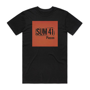 Sum 41 Pieces 1 Album Cover T-Shirt Black Sum 41 Pieces 1 Album Cover T-Shirt Black